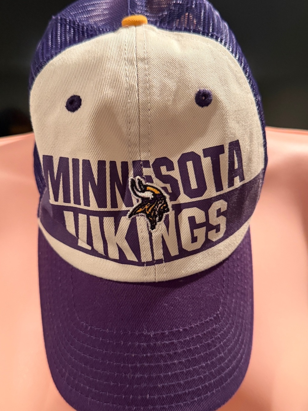 Minnesota Vikings  Purple & White Baseball Cap